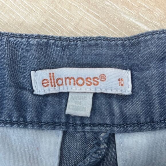 Ella Moss Sara Chambray Shorts Big Kids size 10 - Picture 3 of 6